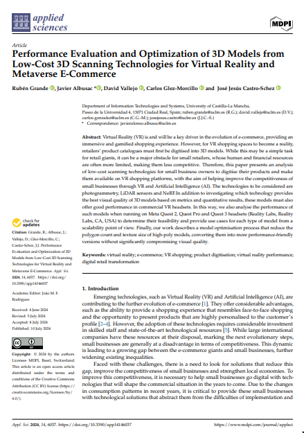 Performance Evaluation and Optimization of 3D Models from Low-Cost 3D Scanning Technologies for Virtual Reality and Metaverse E-Commerce