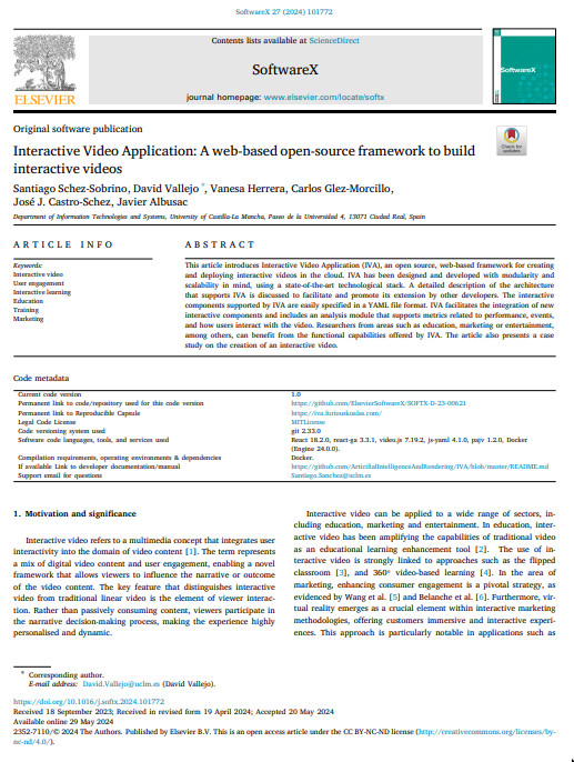 Interactive Video Application: A web-based open-source framework to build interactive videos