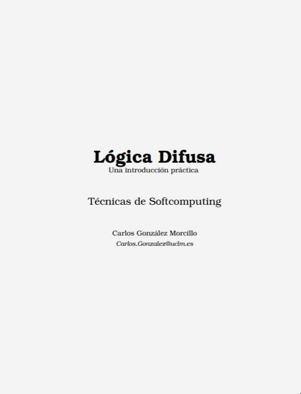 Portada de Lógica Difusa