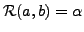 $\cR(a,b)=\alpha$